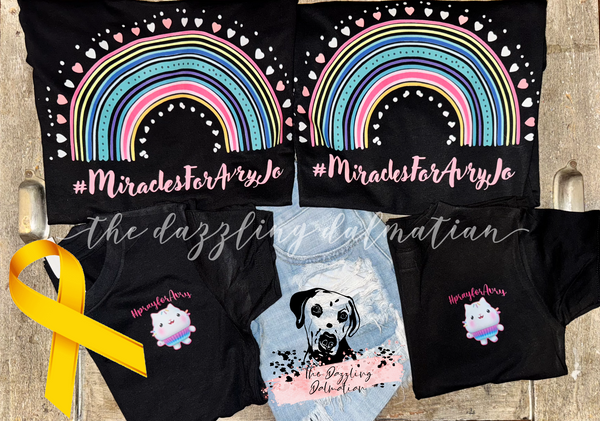 #MiraclesforAvryJo Fundraiser T-shirt