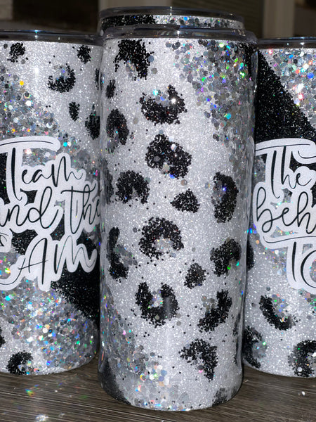 CEA leopard Glitter Tumbler