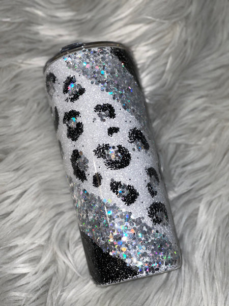 CEA leopard Glitter Tumbler