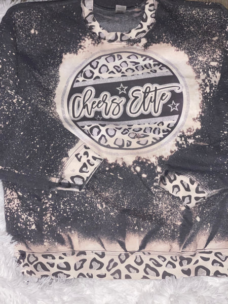 Cheers Elite leopard bleached sweatshirt