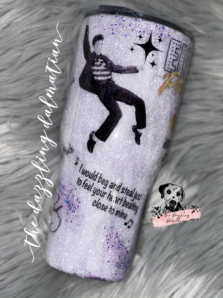 Elvis Collage Glitter Tumbler