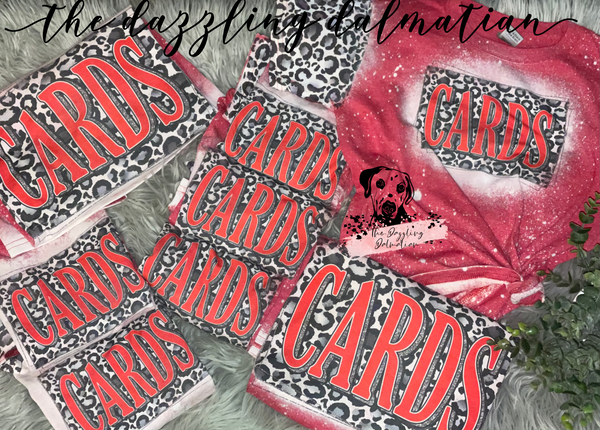 CARDS leopard bleached t-shirt