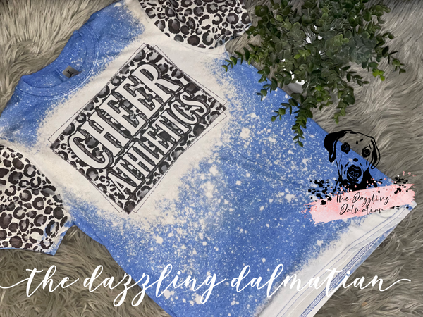 Cheer Athletics leopard bleached t-shirt