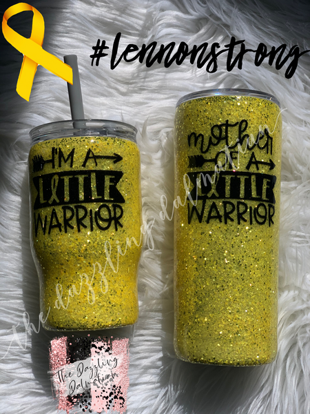 #Lennonstrong Fundraiser glitter tumbler