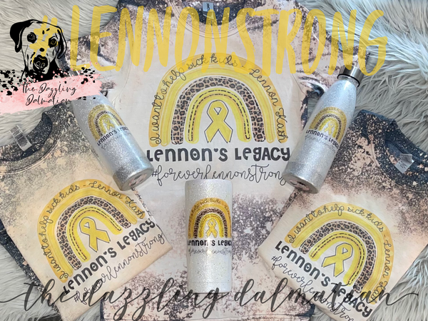 #Lennonslegacy Fundraiser Bleached T-shirt