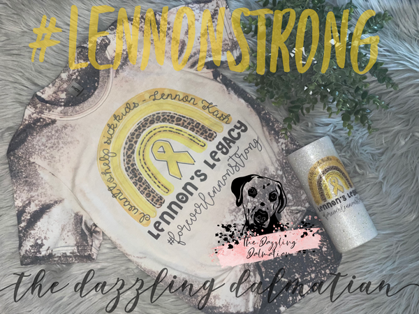 #Lennonslegacy Fundraiser Bleached T-shirt